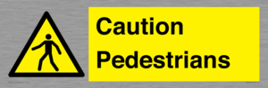 Caution Pedestrians